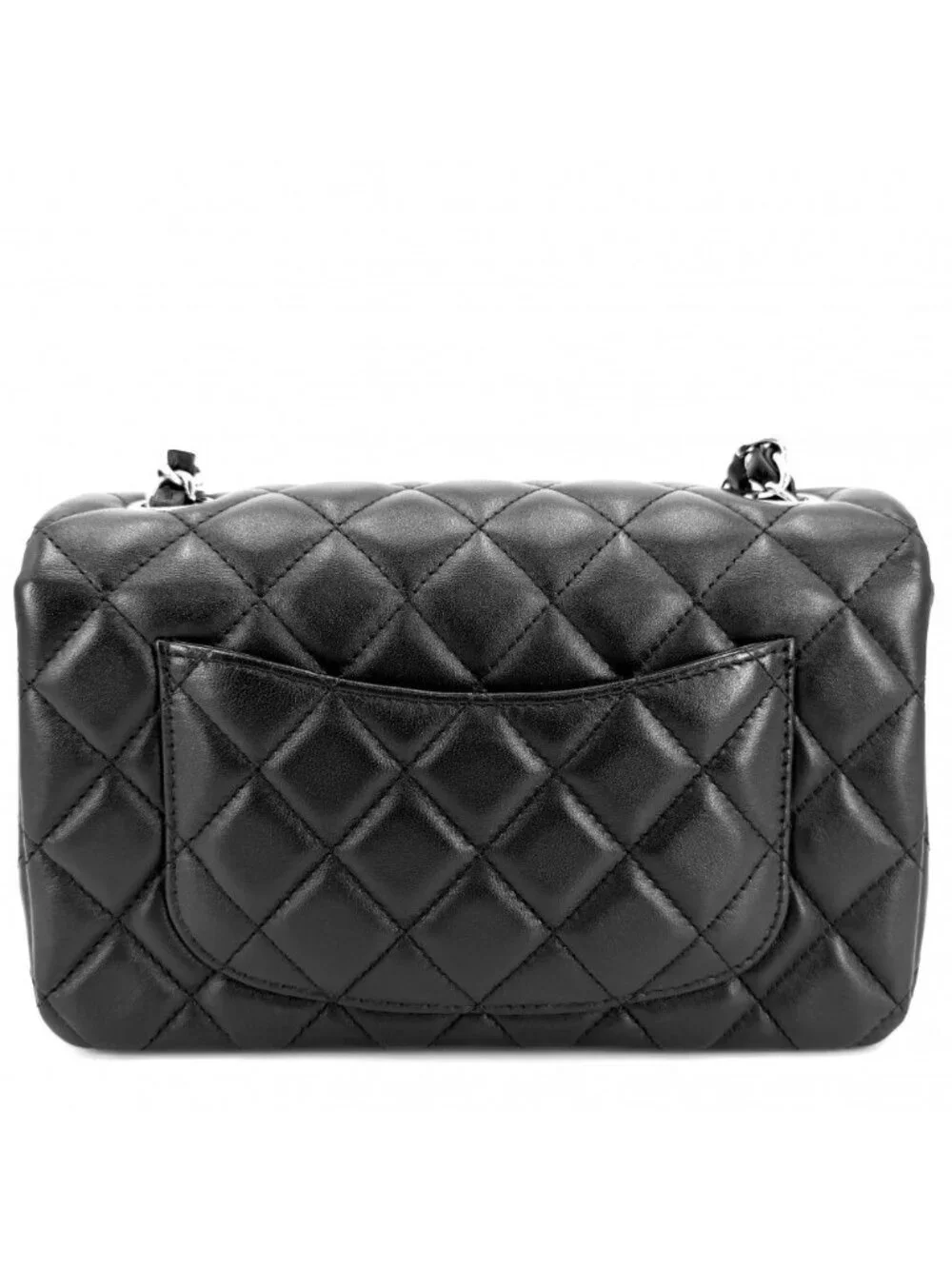 Chanel Shoulder Bag Mini Quilted Chain Turnlock Crossbody Mini CC Logo Lambskin